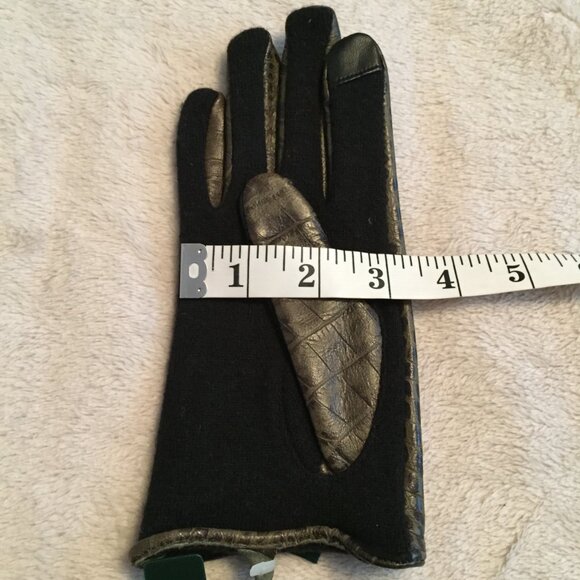 NWT - LAUREN snakeskin touch gloves sz S - Picture 6 of 11